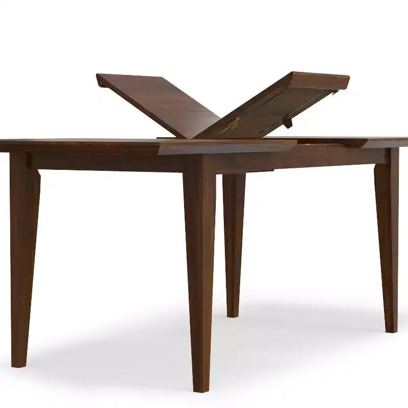 Table à manger extensible rectangulaire contemporaine Fairway 60-76 pouces x 36 pouces