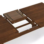 Table à manger extensible rectangulaire contemporaine Fairway 60-76 pouces x 36 pouces