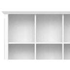 Bibliothèque et unité de rangement transitionnelles Normandie en BOIS MASSIF, 9 cubes, 48 po x 44 po