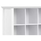 Bibliothèque et unité de rangement transitionnelles Normandie en BOIS MASSIF, 9 cubes, 48 po x 44 po
