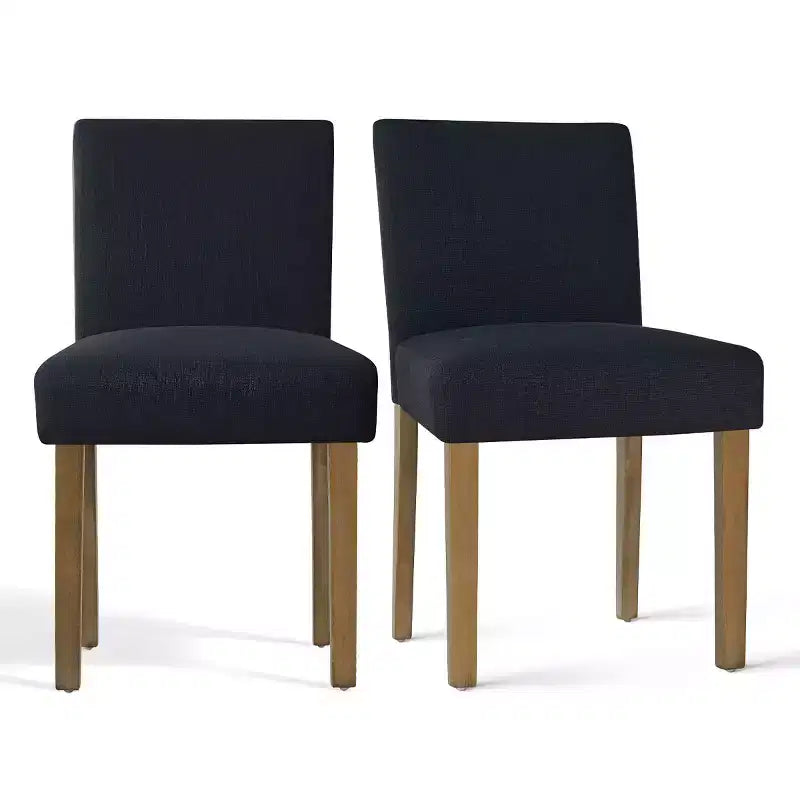 Ensemble de salle à manger 9 pièces avec rallonge, comprenant 6 chaises sans accoudoirs et 2 fauteuils en lin neutre, pieds en bois massif, style moderne-Panipeachy