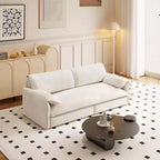 Canapé-lit Whisen 3 en 1 en velours Queen Size et canapé-lit convertible 66 Queen Size avec poches de rangement latérales (version améliorée)