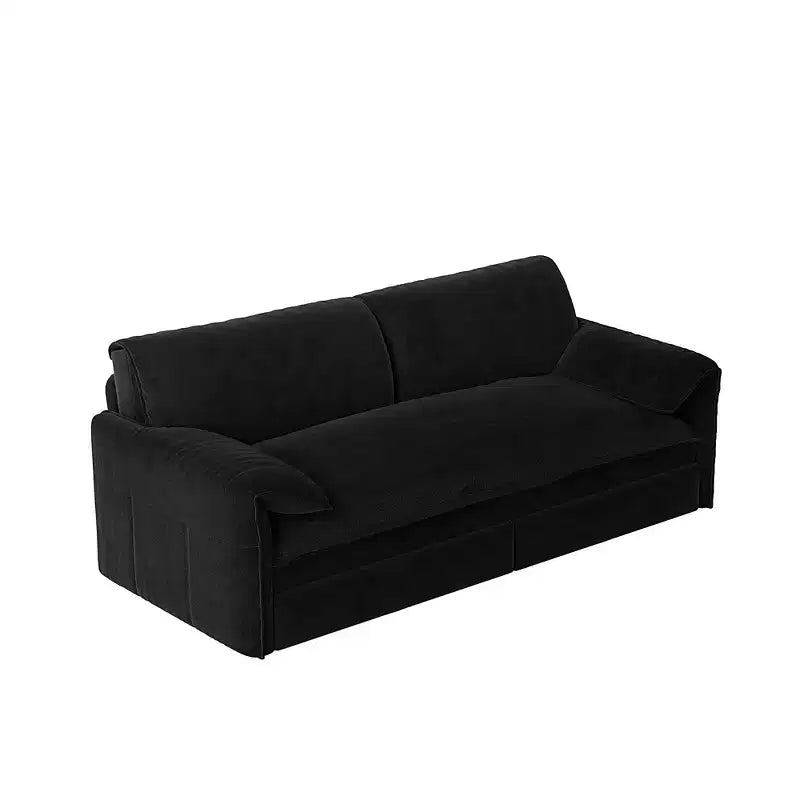 Canapé-lit Whisen 3 en 1 en velours Queen Size et canapé-lit convertible 66 Queen Size avec poches de rangement latérales (version améliorée)