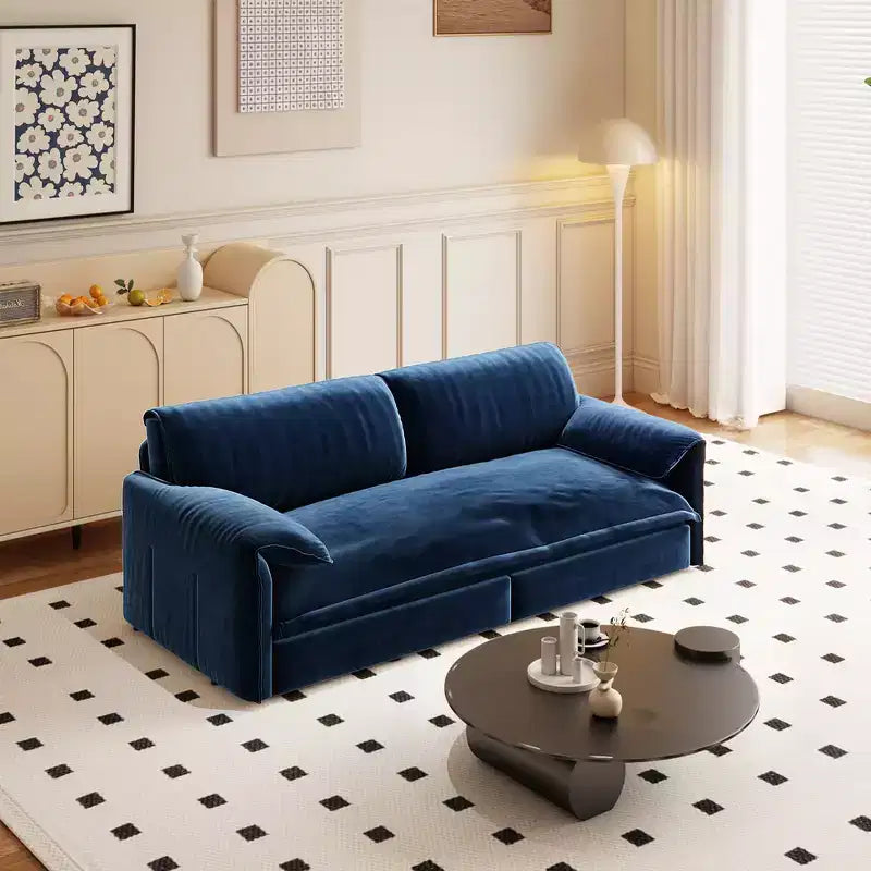 Canapé-lit Whisen 3 en 1 en velours Queen Size et canapé-lit convertible 66 Queen Size avec poches de rangement latérales (version améliorée)