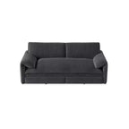 Canapé-lit Whisen 3 en 1 en velours Queen Size et canapé-lit convertible 66 Queen Size avec poches de rangement latérales (version améliorée)