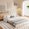 Whisen 3-in-1 Velvet Queen Sleeper Sofa Bed & 66 Queen Pull Out Convertible Sofa Bed, Couch with Side Storage Pockets (Upgraded)