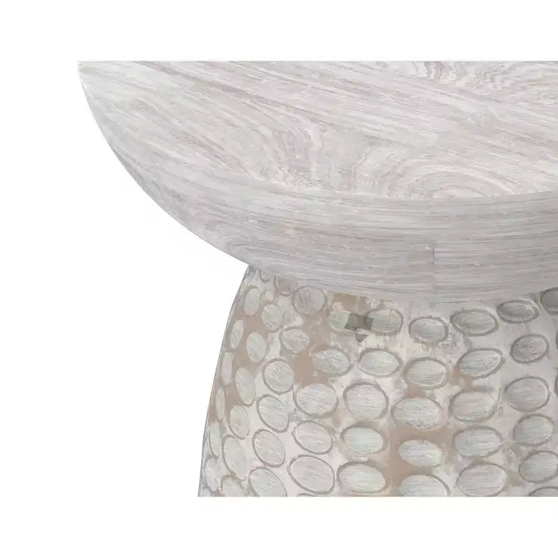 Table d'appoint haute contemporaine Willis en manguier massif de 16 po de largeur, assemblée