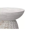 Table d'appoint haute contemporaine Willis en manguier massif de 16 po de largeur, assemblée