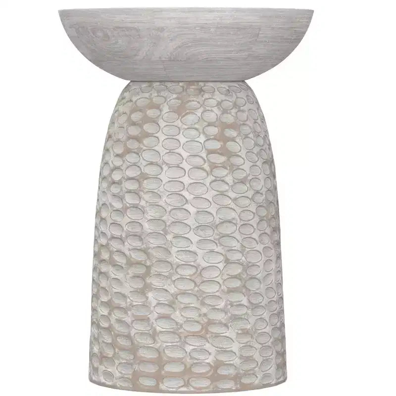 Table d'appoint haute contemporaine Willis en manguier massif de 16 po de largeur, assemblée