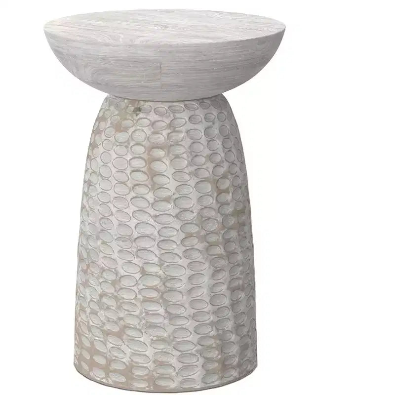 Table d'appoint haute contemporaine Willis en manguier massif de 16 po de largeur, assemblée