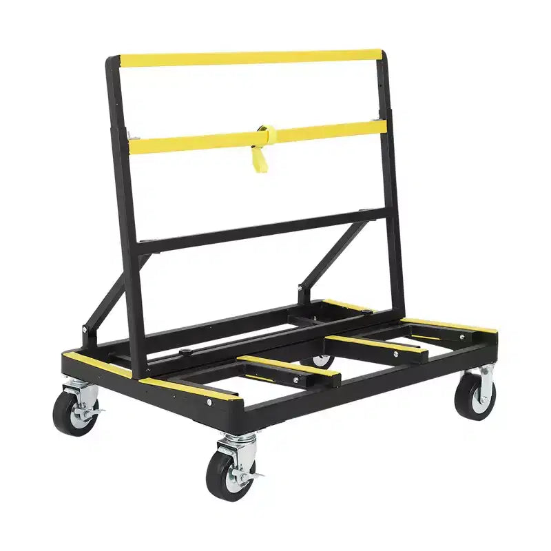 COZONY Folding Drywall Cart, 2200 lbs Capacity Extendable Panel Dolly with 4 Swivel Casters, for Sheetrock, Plywood and Lumber