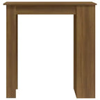 Table de bar avec étagère de rangement - Design moderne pour salle à manger et cuisine