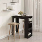Table de bar avec étagère de rangement - Design moderne pour salle à manger et cuisine