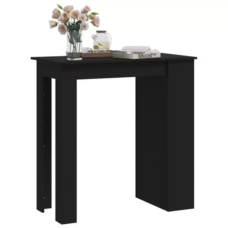 Table de bar avec étagère de rangement - Design moderne pour salle à manger et cuisine