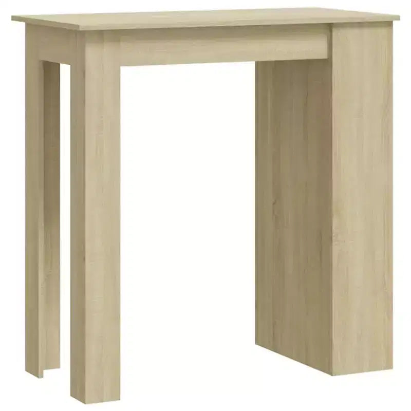 Table de bar avec étagère de rangement - Design moderne pour salle à manger et cuisine