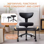 Chaise de bureau ergonomique pour s'asseoir en tailleur, chaise de méditation pivotante à 360°, chaises de bureau à genoux réglables en hauteur, pour la maison