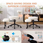 Chaise de bureau ergonomique pour s'asseoir en tailleur, chaise de méditation pivotante à 360°, chaises de bureau à genoux réglables en hauteur, pour la maison