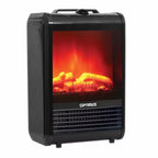 1,200-Watt-Max Mini Electric Flame-Effect Fireplace Heater, H-9300