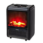 1,200-Watt-Max Mini Electric Flame-Effect Fireplace Heater, H-9300