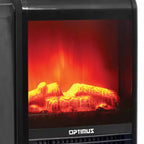 1,200-Watt-Max Mini Electric Flame-Effect Fireplace Heater, H-9300