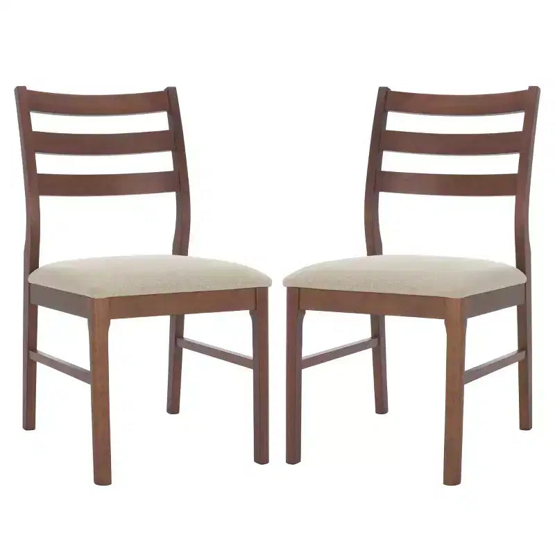 Leroux Ladder Back Dining Chair (Set of 2) - SFV6704 - Safavieh Couture
