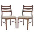 Leroux Ladder Back Dining Chair (Set of 2) - SFV6704 - Safavieh Couture