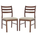 Leroux Ladder Back Dining Chair (Set of 2) - SFV6704 - Safavieh Couture