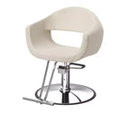 Fauteuil de salon de coiffure Karl Home avec motif de losanges saisissant et assise extra large