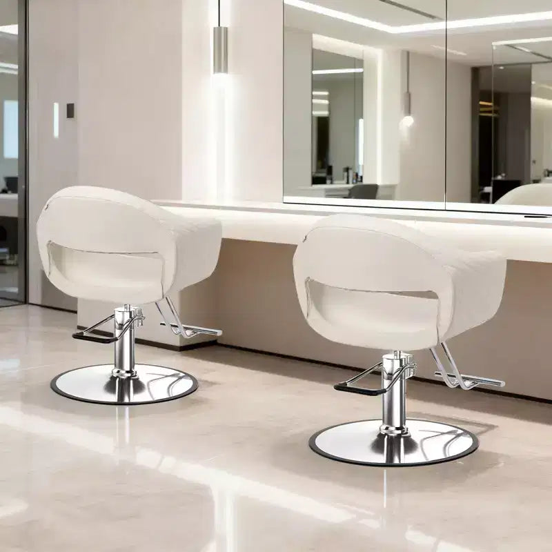 Fauteuil de salon de coiffure Karl Home avec motif de losanges saisissant et assise extra large