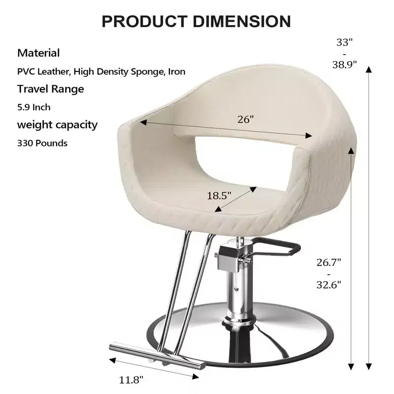 Fauteuil de salon de coiffure Karl Home avec motif de losanges saisissant et assise extra large