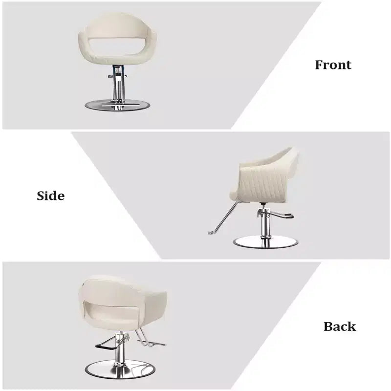 Fauteuil de salon de coiffure Karl Home avec motif de losanges saisissant et assise extra large