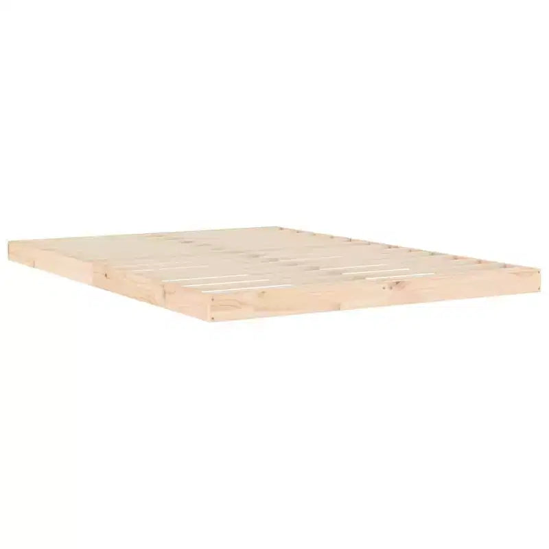 vidaXL Cadre de lit au sol Naturel 213,5 x 104 x 9 cm Bois de pin massif