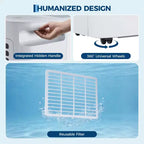 Déshumidificateur 22/35/50 pintes pour jusqu'à 3000/4500/5500 pi², avec filtre à air réutilisable et réservoir d'eau de 2,4 gallons, compact pour la maison, le sous-sol, la salle de bain