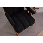 ModernLuxe Fauteuil d'appoint rembourré, Fauteuil simple, Fauteuil ergonomique, Fauteuil de lecture rembourré, Fauteuil de loisirs, Chenille