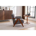 ModernLuxe Fauteuil d'appoint rembourré, Fauteuil simple, Fauteuil ergonomique, Fauteuil de lecture rembourré, Fauteuil de loisirs, Chenille