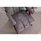 ModernLuxe Fauteuil d'appoint rembourré, Fauteuil simple, Fauteuil ergonomique, Fauteuil de lecture rembourré, Fauteuil de loisirs, Chenille