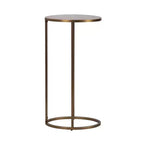 Table d'appoint en métal ovale Kate and Laurel Natalli, doré, 14x9x28