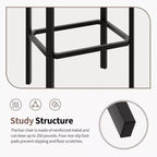 Lot de 2 tabourets de bar de 61 cm, sièges en cuir synthétique avec rembourrage épais et repose-pieds, cadre en métal moderne avec pieds réglables pour îlot de cuisine, comptoir de bar