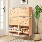 Meuble à chaussures Karl Home en bois à 6 tiroirs basculants