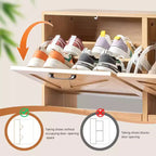 Meuble à chaussures Karl Home en bois à 6 tiroirs basculants