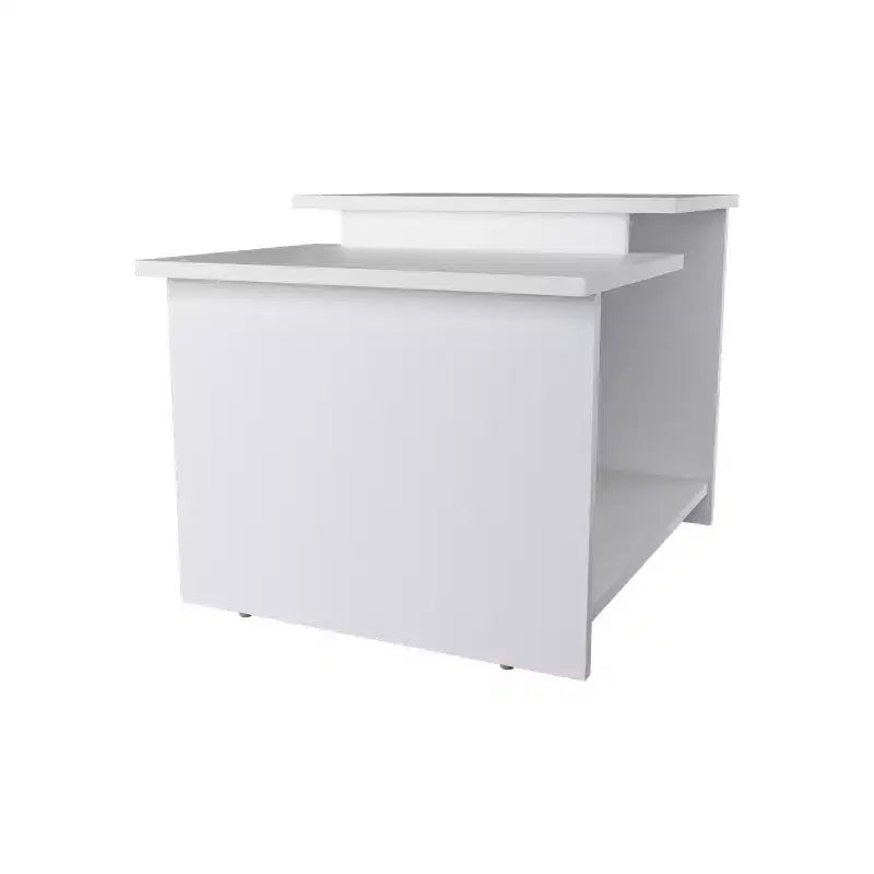 Jolis petits jouets de la marque FM FURNITURE Table basse Naco avec rangement ouvert, finition mélaminée