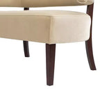 Banc causeuse capitonné avec accoudoirs Jared Jennifer Taylor Home