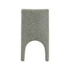 Meridian Furniture Gramercy – Chaises de salle à manger en tissu texturé lin vert, lot de 2