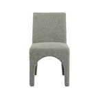 Meridian Furniture Gramercy – Chaises de salle à manger en tissu texturé lin vert, lot de 2