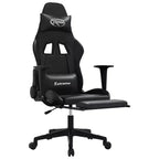 vidaXL Chaise de jeu similicuir noir et vert, métal, contreplaqué, mousse
