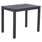 SAFAVIEH Outdoor Living Ensemble de 5 meubles d'extérieur Pratia – Gris ardoise foncé/beige – 29 larg. x 27 prof. x 27 haut.