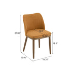 Chaises de salle à manger tapissées (lot de 2)