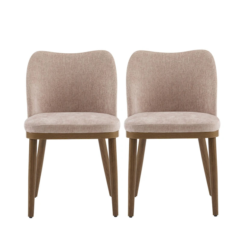 Chaises de salle à manger tapissées (lot de 2)