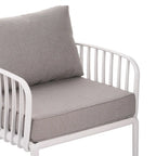 Christopher Knight Home - Canapé d'angle d'extérieur 5 places Ashton avec deux tables basses, assise profonde et coussins moelleux