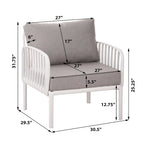 Christopher Knight Home - Canapé d'angle d'extérieur 5 places Ashton avec deux tables basses, assise profonde et coussins moelleux
